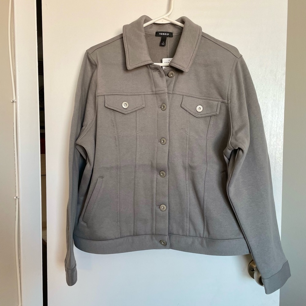 Torrid Fleece Trucker Jacket - Sizes 1X - Picture 1 of 15